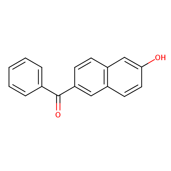 Ketone, 6-hydroxy-2-naphthyl phenyl structural formula