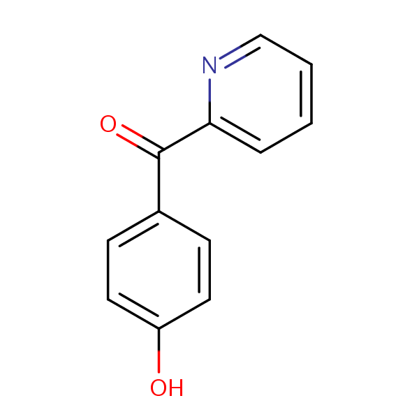 Ketone, (p-hydroxyphenyl) 2-pyridyl structural formula