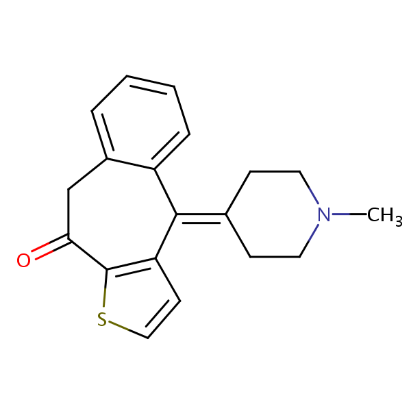 Ketotifen structural formula