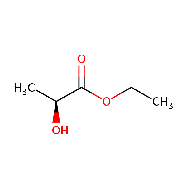 (L)-(-)-Ethyl lactate structural formula