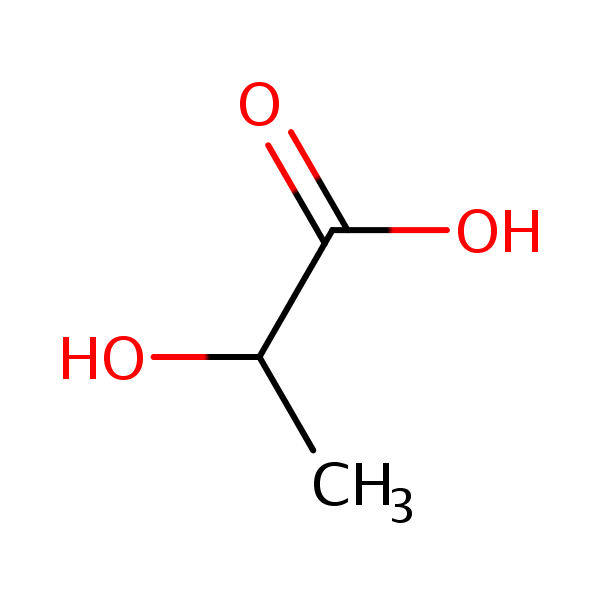 Lactic Acid structural formula