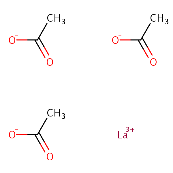 Lanthanum acetate structural formula