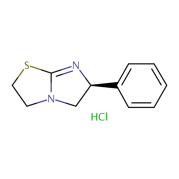 Levamisole hydrochloride structural formula