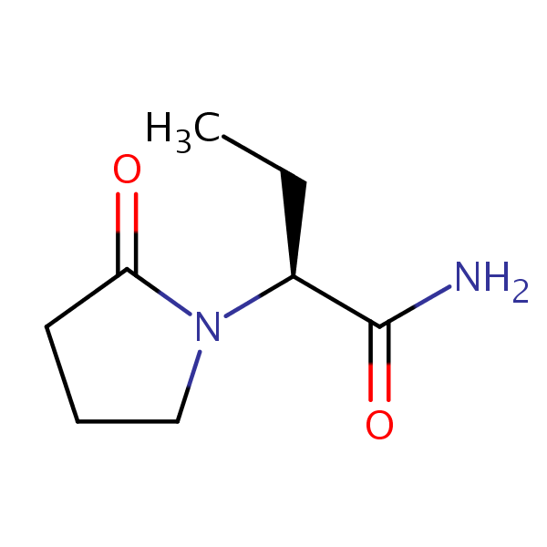 Levetiracetam structural formula