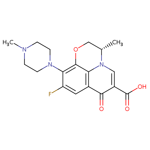Levofloxacin structural formula