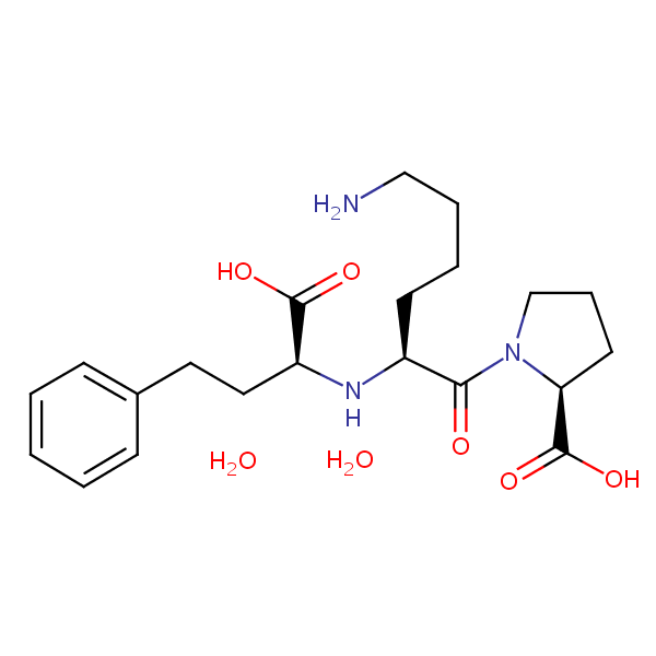 Lisinopril dihydrate structural formula