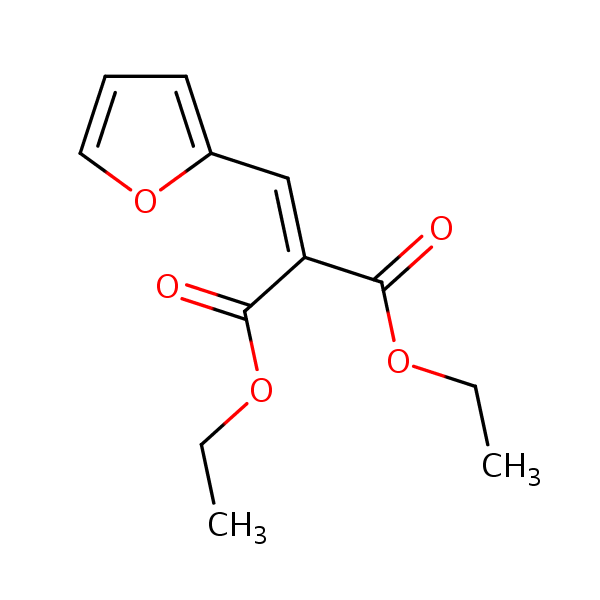 Malonic acid, furfurylidene-, diethyl ester structural formula