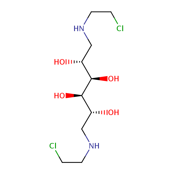 Mannomustine structural formula