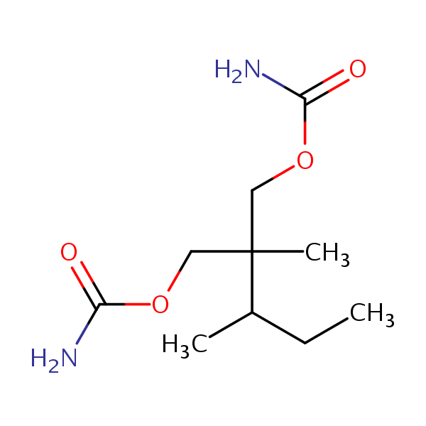 Mebutamate structural formula