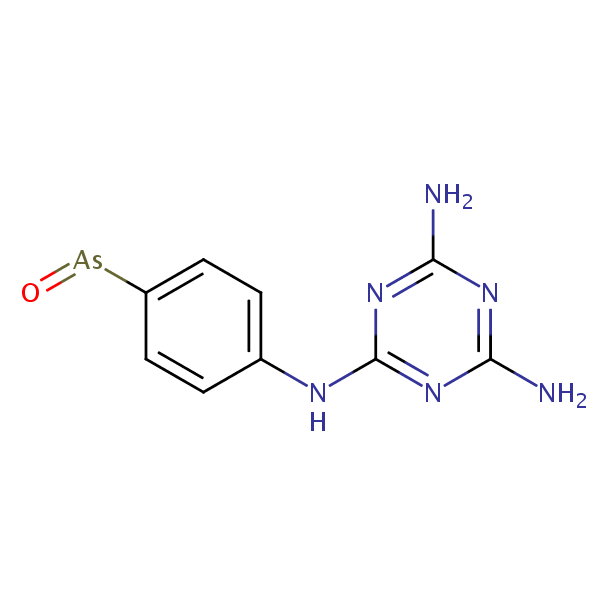 Melarsen oxide structural formula