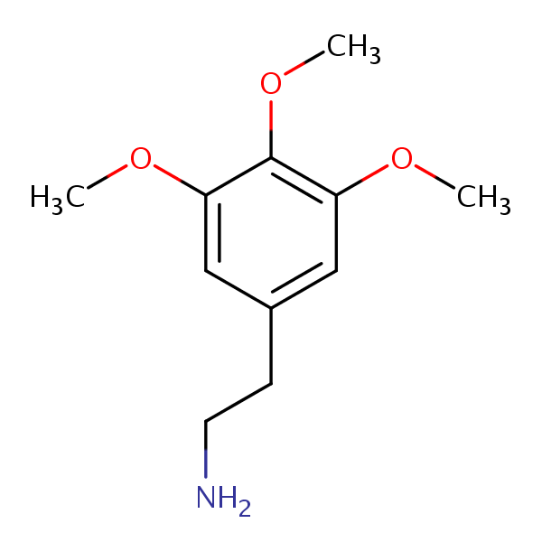 Mescaline structural formula