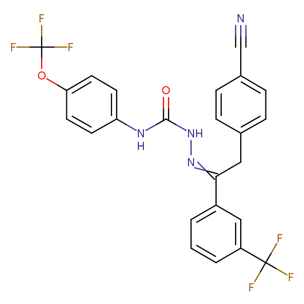 Metaflumizone structural formula