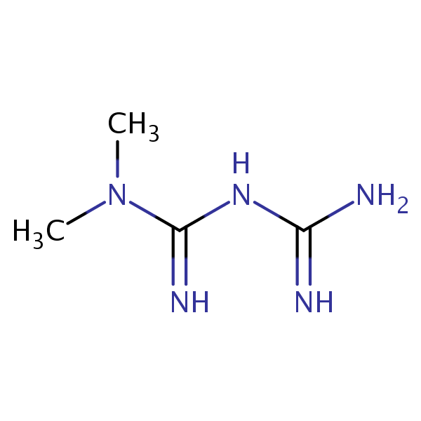 Metformin structural formula