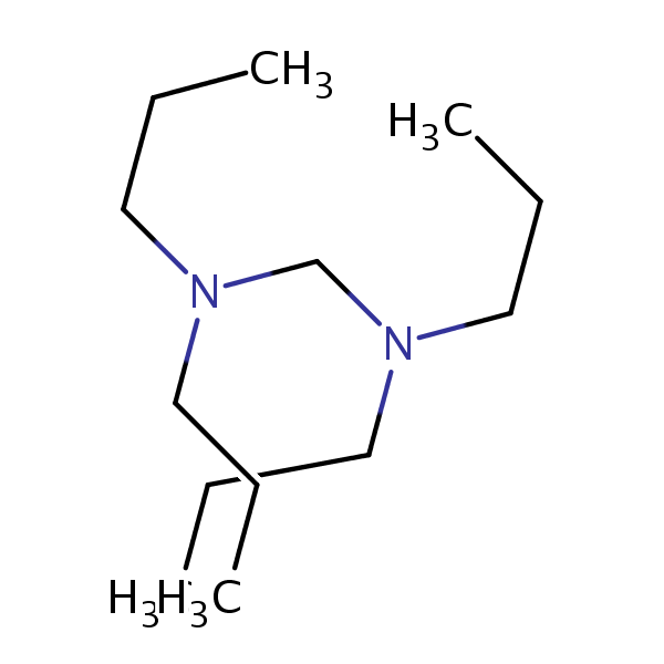 Methanediamine, N,N,N’,N’-tetrapropyl- structural formula