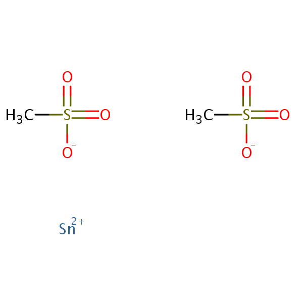Methanesulfonic acid, tin(2+) salt structural formula