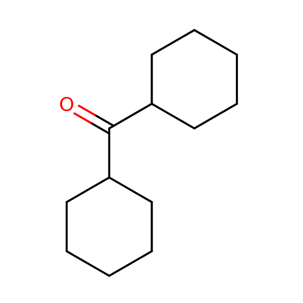 Methanone, dicyclohexyl- structural formula