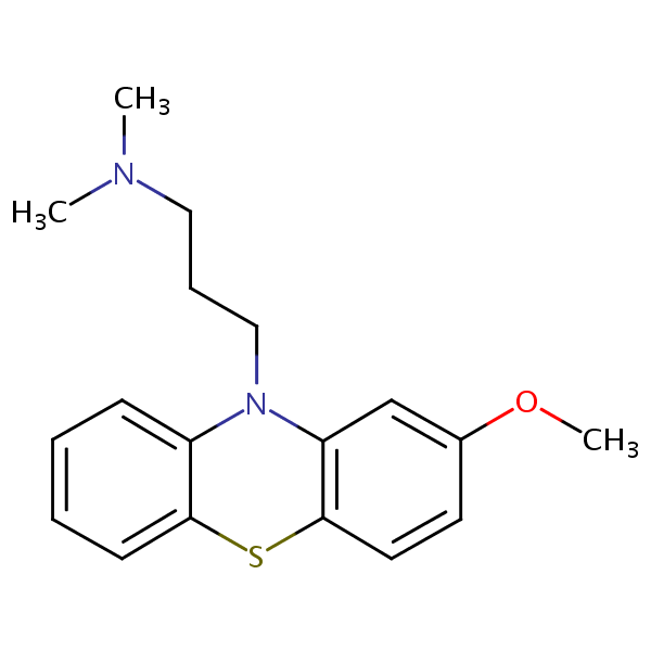 Methoxypromazine structural formula