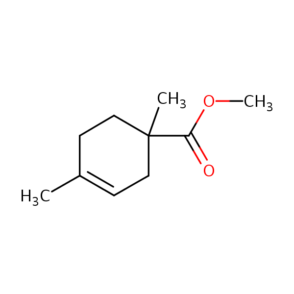 Methyl 1,4-dimethylcyclohex-3-ene-1-carboxylate structural formula