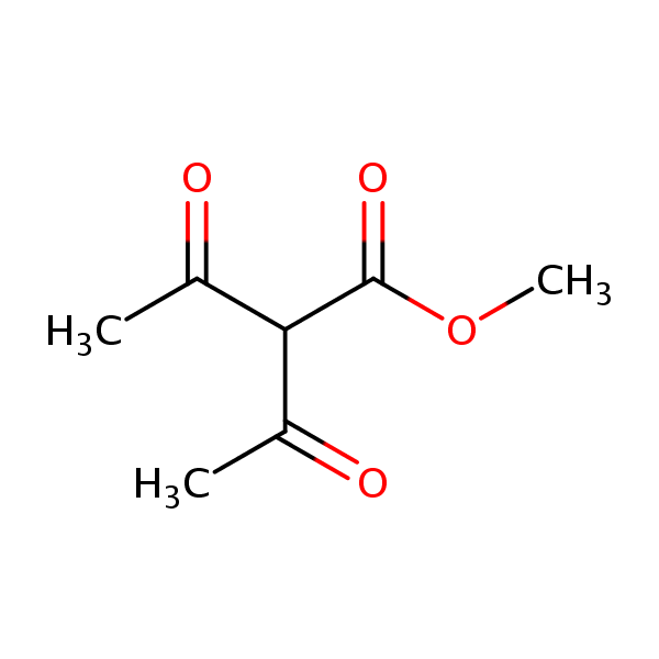 Methyl 2-acetylacetoacetate structural formula