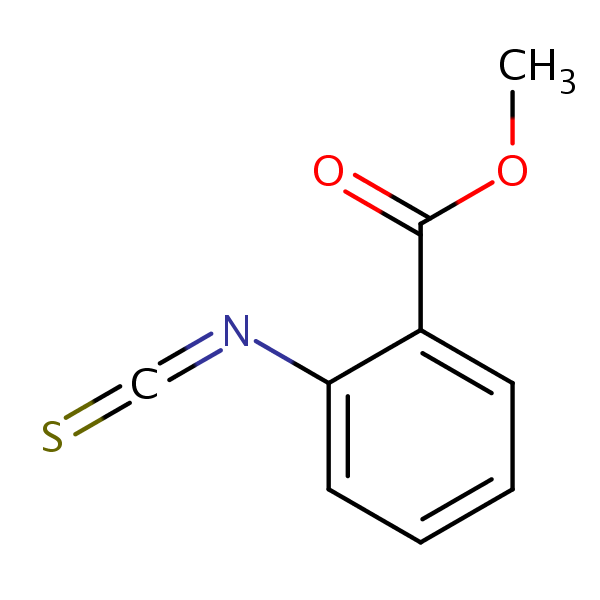Methyl 2-isothiocyanatobenzoate structural formula