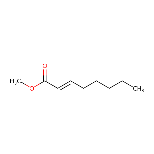 Methyl 2-octenoate, (E)- structural formula