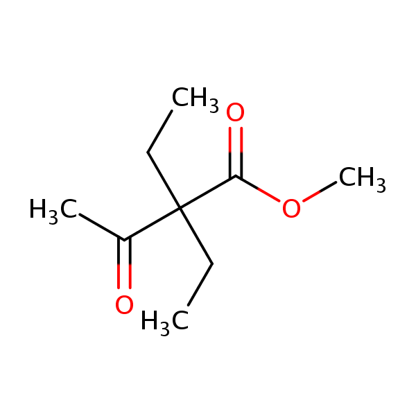 Methyl 2,2-diethylacetoacetate structural formula