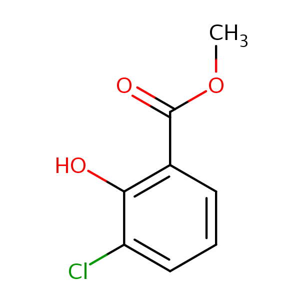 Methyl 3-chlorosalicylate structural formula