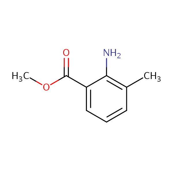 Methyl 3-methylanthranilate structural formula