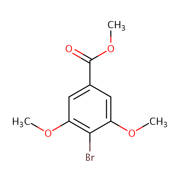 Methyl 4-bromo-3,5-dimethoxybenzoate structural formula