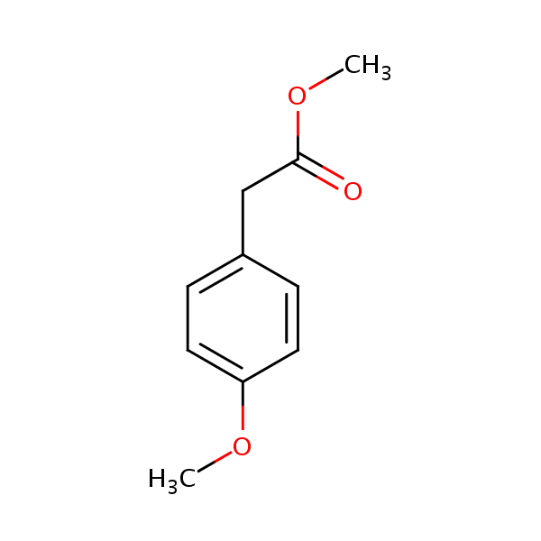 Methyl 4-methoxyphenylacetate structural formula