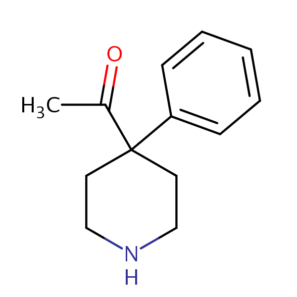 Methyl (4-phenyl-4-piperidyl) ketone structural formula