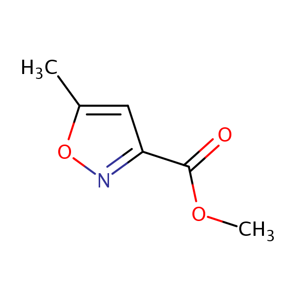 Methyl 5-methylisoxazole-3-carboxylate structural formula