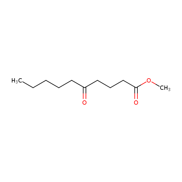 Methyl 5-oxodecanoate structural formula