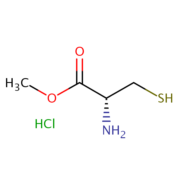 Methyl L-cysteinate hydrochloride structural formula