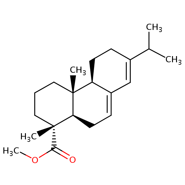 Methyl abietate structural formula