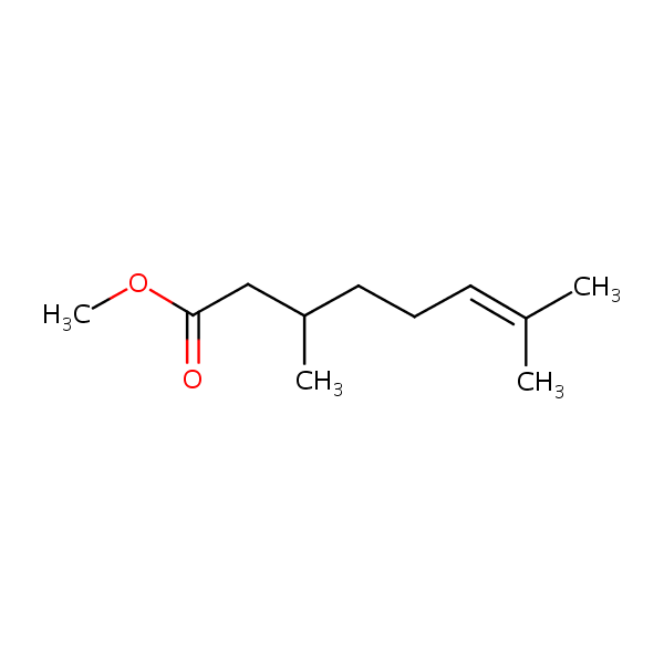 Methyl citronellate structural formula