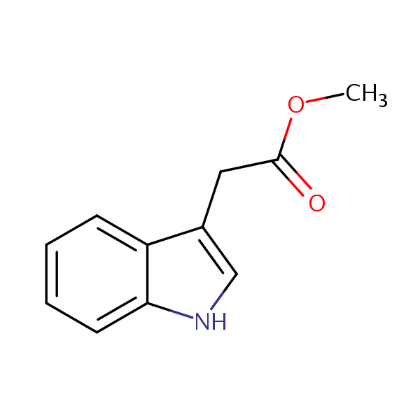Methyl indol-3-ylacetate structural formula