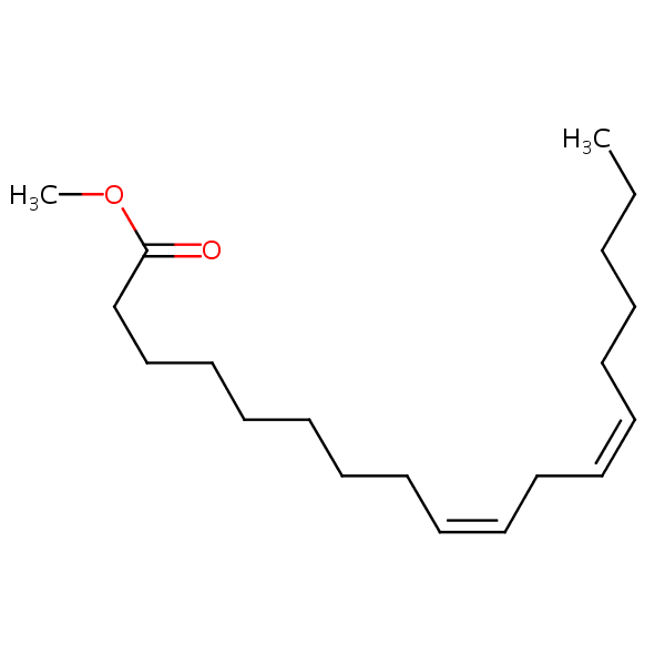 Methyl linoleate structural formula