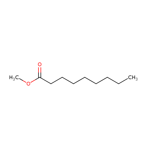 Methyl n-nonanoate structural formula