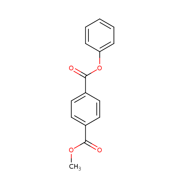Methyl phenyl terephthalate structural formula