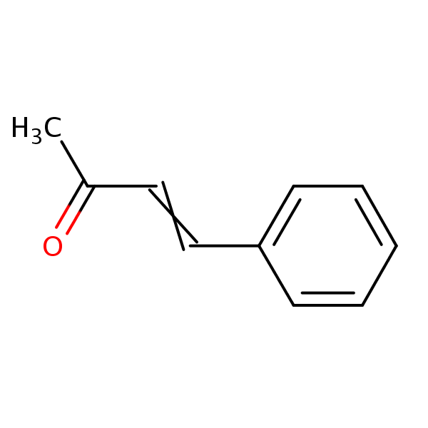 Methyl styryl ketone structural formula