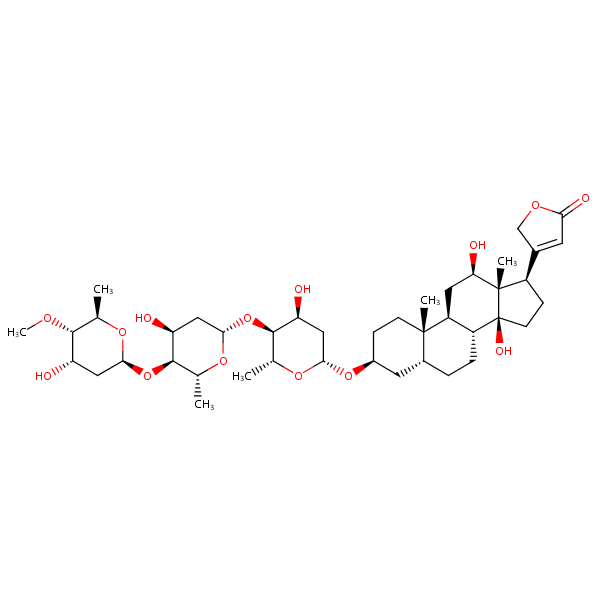 Methyldigoxin structural formula