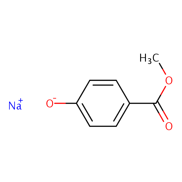 Methylparaben sodium structural formula