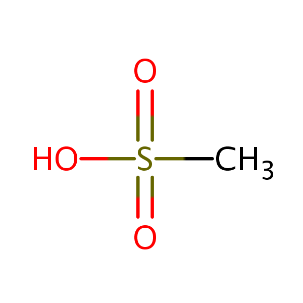 Methylsulfonic Acid structural formula