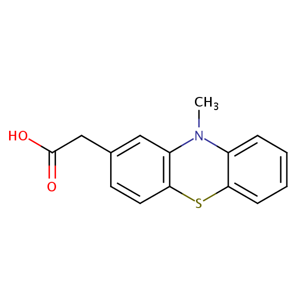Metiazinic acid structural formula