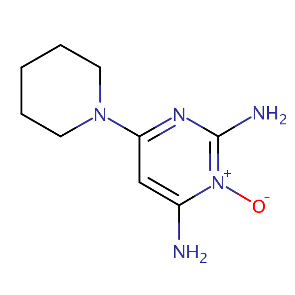 Minoxidil structural formula