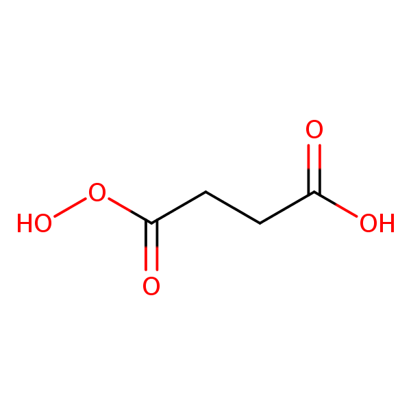 Monoperoxysuccinic acid structural formula
