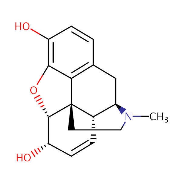 Morphine structural formula