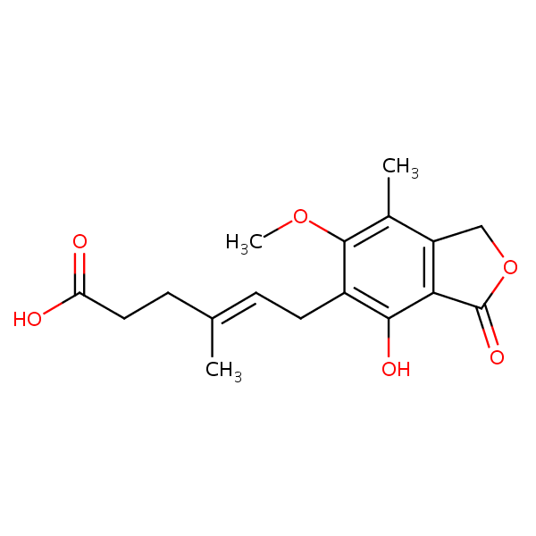 Mycophenolic acid structural formula