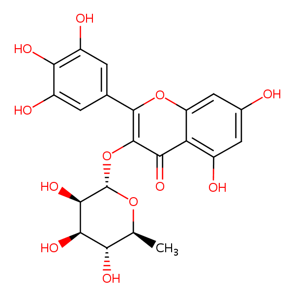 Myricitrin structural formula